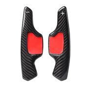 abywrpagg Compatible with Ford for Mondeo for Kuga 1 Pair Real Carbon Fiber Car Steering Wheel Shift Paddle Extender Interior Accessories(Red)