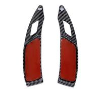 abywrpagg Compatible with Peugeot 2008 2020 2021 2022 1 Pair Car Steering Wheel Shifter Paddle Extension Sticker Interior Accessories(Forged Carbon)
