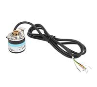 ABZ Incremental Encoder 3-Phase Half Hollow Shaft Motor Reducer Equipment with 6mm Shaft DC524V High Efficiency 6000rpm for Industrial Automation Office Engineering Applications (C38S6G5-1000Z-G24N)