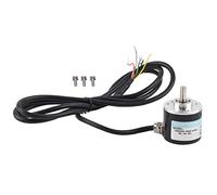 ABZ Three Phase Encoder, Incremental Rotary Encoder, 6000 Rpm Stable Output, 30KHz Frequency Module, with 1.5m Cable, for Engineering Automation, Compact Aluminum Body (500Z)