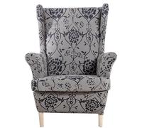 ABZDUNG Wing Chair Slipcovers Stretchy Wingback Armchair Covers Wingback Chair Slipcovers Wing Back(A)