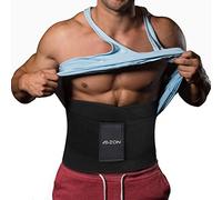 ABZON Waist Trimmer Sweat Sauna Slim Belt for Men Abdominal Trainer Increased Core Stability Metabolic Rate.