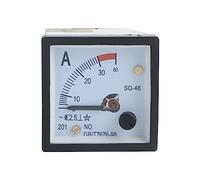 AC 0-20A 1A 2A 3A 5A 10A 15A 20A 30A 50A Analog Panel Ammeter Gauge Ampere Current Meter SQ-48 2.5 Error Margin 1Pcs(1A)