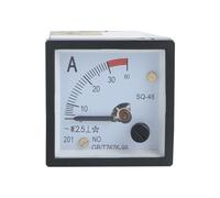 AC 0-20A 1A-50A Analog Panel Ammeter Gauge Ampere Current Meter SQ-48 2.5 Error Margin 1Pcs(10A)