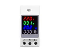 AC 110V 220V 100A din rail Voltage Current KWH monitor meter AMP voltmeter ammeter Wattmeter EKFBQBGW(TOVA2-100C)