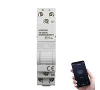 AC 110V 220V 16A Single Phase 18MM Mimi Din Rail 35mm WIFI Smart Timer Relay Switch Breaker Remote Control By Tuya APP(Zigbee)