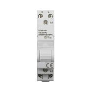 AC 110V 220V 16A Single Phase 18MM Rail 35mm Time Relay Switch Breaker
