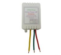 AC 110V-220V Power-On Delay Relay Switch Adjustable Timer 7A Output 1-480 Min for Fans Heaters Motors Lamps with LED Indicator IO33H01 Compact Flame-Retardant Supports 1400W Home Automation(A)