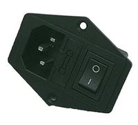 AC-19 15A 250V Rocker Switch Power 3-Pin 5A Fuse Male Module (black 2pin)