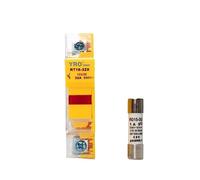 AC 1Sets 1P Colorful Fuse Base 690V with 10x38MM Fast Blow Ceramic Fuse Core 0.5A 1A 2A 3A 4A 5A 6A 8A 10A 16A 20A 25A 32A RO15(Yellow-1sets Fuse and Base,3A)
