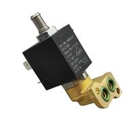 AC 220 230 2-Position 3-Way Electric Brass Solenoid Valve Normally Closed Type for Coffee Machine Steam Hot Water Rapid and Sensitive