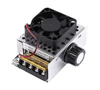 AC 220V 4000W High Power SCR Electronic Voltage Regulator Governor Voltage Controller with Dual Capacitance Design DC Motor Speed Controller Switch Contro for Motor Speed Regulation