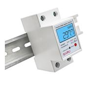 AC 220V 80A Din Rail LCD Digital Backlight Single Phase Energy Meter kWh Power Consumption Meter Wattmeter Electronic Reset Zero(220V 50Hz)