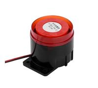 AC 220V DC 24V DC 12V Mini Alarm Siren Audio and Visual Alarm Anti-Theft Buzzer High-Decibel Security Piezo Buzzer Alarm(DC24V with Light)