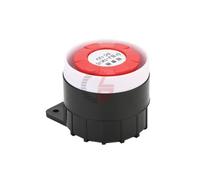 AC 220V DC 24V DC 12V Mini Alarm Siren Audio and Visual Alarm Anti-Theft Buzzer High-Decibel Security Piezo Buzzer Alarm(DC24V no Light)