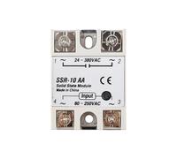 AC 220V Solid State Relay SSR-10AA SSR-25AA SSR-40AA SSR-60AA 10A 25A 40A 60A Control SSR 80-250VAC to 24-380VAC(SSR -10AA)