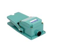 AC 250V 15A 1NO 1NC Momentary Treadle Pedal Foot Switch w Cable Gland TFS-402 Green