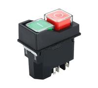 AC 250V 6A Waterproof Electromagnetic Pushbutton Machine On Off DZ04 DZ05 DZ-6 Waterproof Solenoid Switch(Beige)