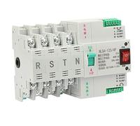 AC 400V 4P Dual Power Automatic Transfer Switch, Automatic Transfer Switch for Backup Power Supply, Rail - Mounted 63A 80A 100A Dual Source Switch with Flame - Retardant Housing (80A)
