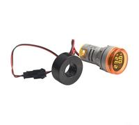 AC 50 500V LED Digital Voltmeter and Signal Light Indicator, Voltage Meter with Rubber Sealing Ring and Ventilation to Stable Performance (Green)