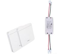 AC 90 250V RF433 Remote Switch With 10A Load Support For Lighting And Fan Control Using RF433 Wireless Communication(LN3+2 * panel)