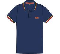 Ac - AC/DC Polo Shirt Classic Band Logo Official Unisex Navy Blue S