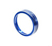 AC Adjust Knob Ring Cover Crafted from Aluminum Alloy for Hyundai Ix45 2013 2014 2015 2016 2017 Dashboard Decoration (Blue)