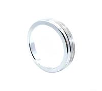 AC Adjust Knob Ring Trim Crafted from Aluminum Alloy for Hyundai Ix45 Models Manufactured 2013 to 2017 (Silver)