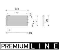 MAHLE AC 1213 000P Air conditioning condenser