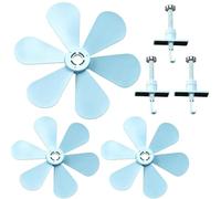 Ac Air Deflector Fan - 3 Pieces Anti-Direct Diverter Fan, Air Conditioning Wind Deflector for Round Square Ceiling Vents Home Living Room Bedroom Office Dorm Car RV Basement Wall Window