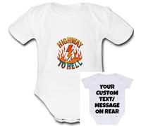 AC Baby Grow Customisable Personalised Unique Vest Babygrow Girls Boys Unisex top cute Bodysuit Custom Text DC 260
