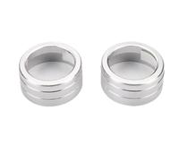 AC Climate Control Knob Trim Button Cover For RAV4 2019 2020 2021 Air Conditioning Switches(SILVER)