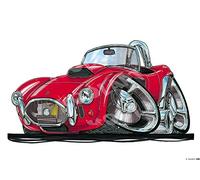 AC Cobra - Red - Koolart Premium Quality Heavyweight Mouse Mat 0180