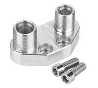 AC Compressor Adapter Fitting, Quick Connect Joint for Sanden SD7B10 7176, Polished Aluminum Finish, 8AN/ - 10AN Fitting with 3/4-16 and 7/8-14 Threads, Direct Replacement A/C