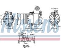 AC Compressor For VAUXHALL ASTRA 2.0 DI 03/98-07/04 ASTRA CABRIO LTI TX4