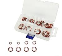 AC Compressor Gasket Set 6 Sizes Leak for proof Seal AC Compressor(Red)