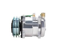 AC Compressor Sanden sd507 5H11 507 Compressor 12V 24V 2 Groove V Belt Pulley Tractor Excavator Heavy Duty Truck Hot Rod(12V)