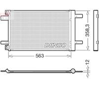 AC Condenser DENSO Fits CITROEN C4 Grand Picasso II PEUGEOT 3008 13-21 3644520