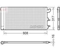 AC Condenser DENSO Fits FIAT Panda Van 03-13 51782753