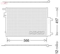 AC Condenser DENSO Fits JEEP Renegade 14- 51959836