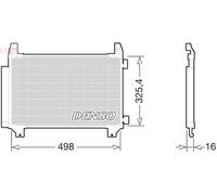 AC Condenser DENSO Fits TOYOTA Yaris 10- 884600D200