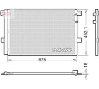 AC Condenser DENSO Fits VW Amarok 10-16 2H0820411