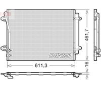 AC Condenser DENSO Fits VW Cc 358 Passat 357 Alltrack B7 05-16 3C0820411