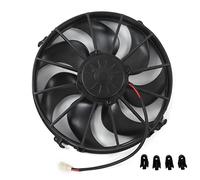 AC Condenser Fan 24V High Performance Cooling Fan 7 Blades Pull Type 3200r/min for Buses Trucks Plastic Metal Durable Design