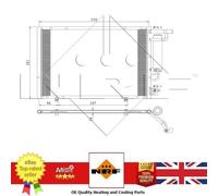 AC Condenser for Ford B-MAX 12- ECOSPORT 13- FIESTA 10-17 FIGO 16- 1751976