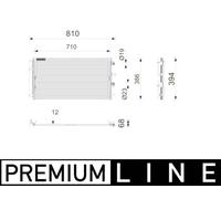 AC Condenser MAHLE Fits FORD Kuga III 19- 2434682