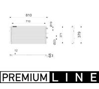 MAHLE AC 1213 000P Air conditioning condenser