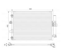 AC Condenser VALEO Fits FORD C-Max II Focus III Turnier 10-20 1703509