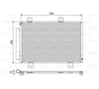 AC Condenser VALEO Fits HONDA Jazz IV 15- 80100T5B003