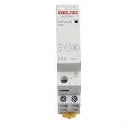AC Contactor 2P 25A 220V for Din Rail Mounting in Home and Hotel Systems with Long Mechanical Life and Energy Efficient Design (25A 2NO 220V)